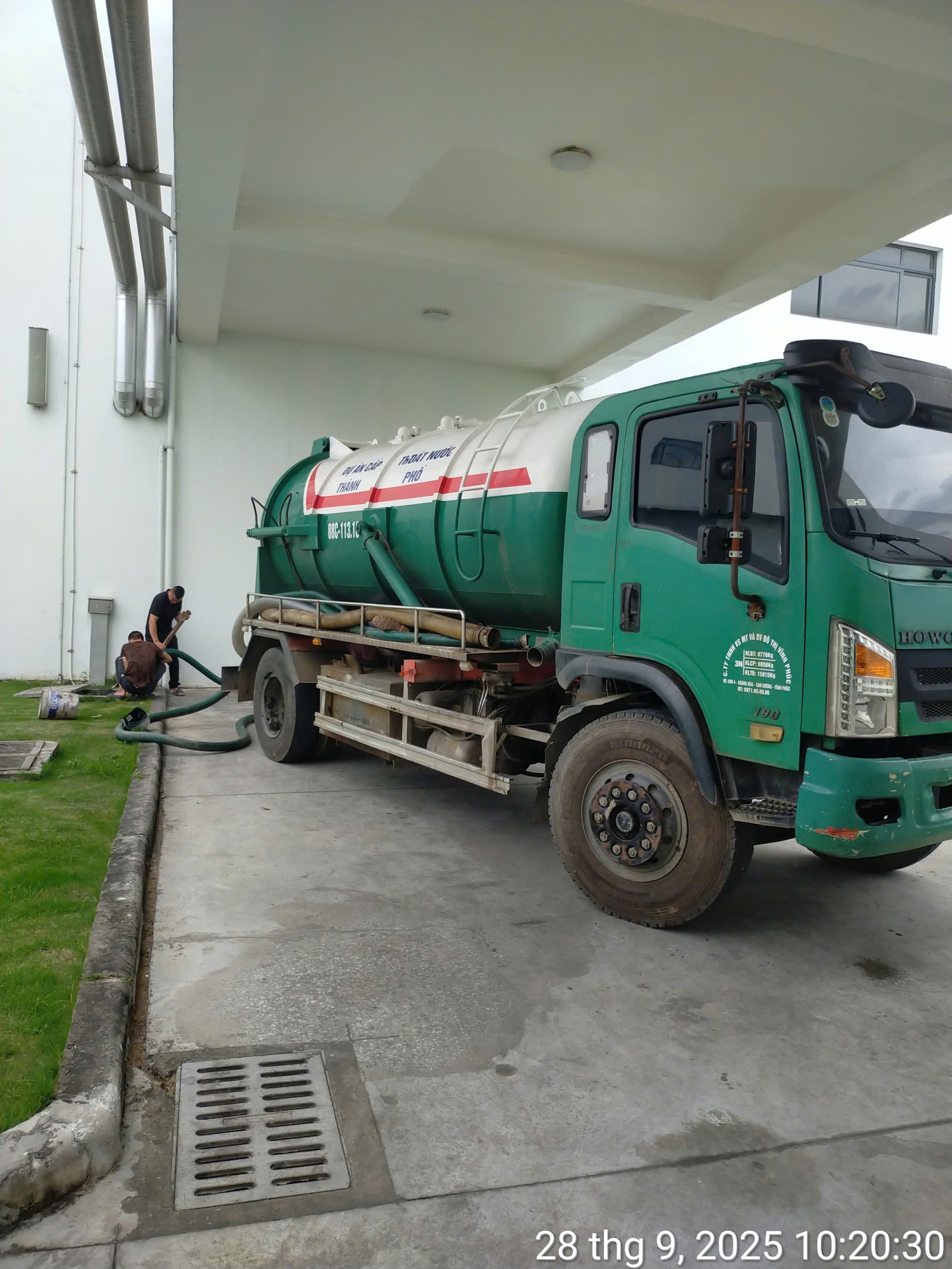 Bảng giá dịch vụ hút bể phốt tại Vĩnh Phúc