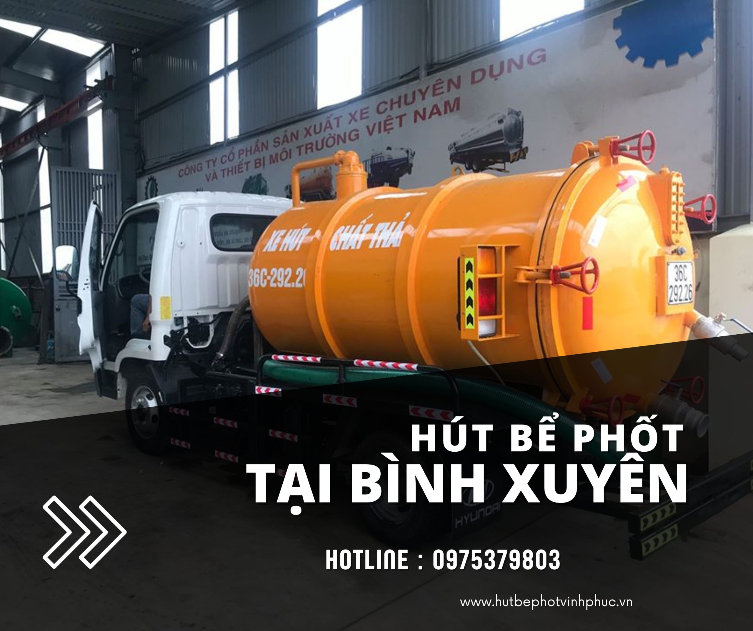 Hút bể phốt tại Bình Xuyên