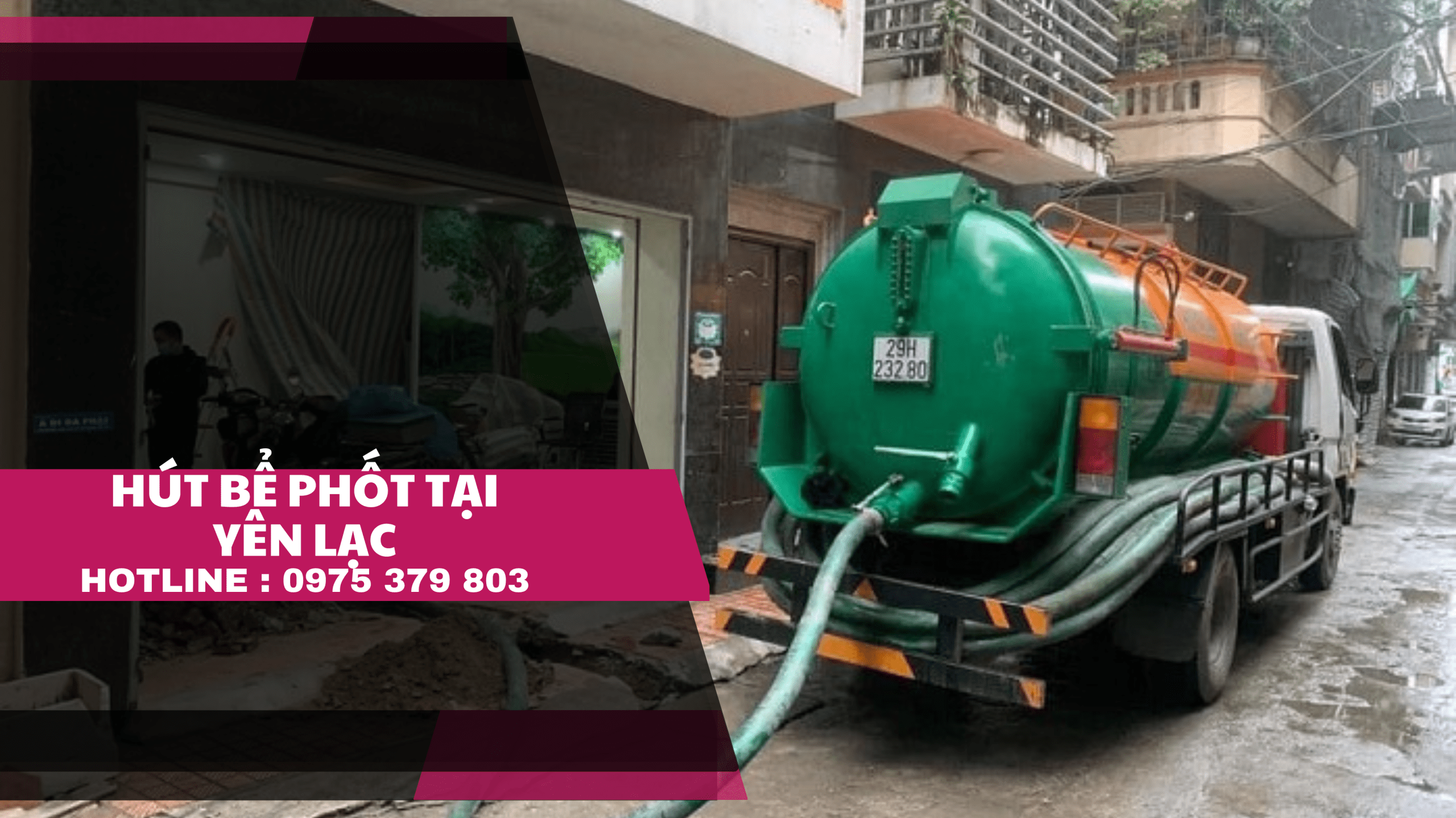 Thông hút bể phốt tại Yên Lạc