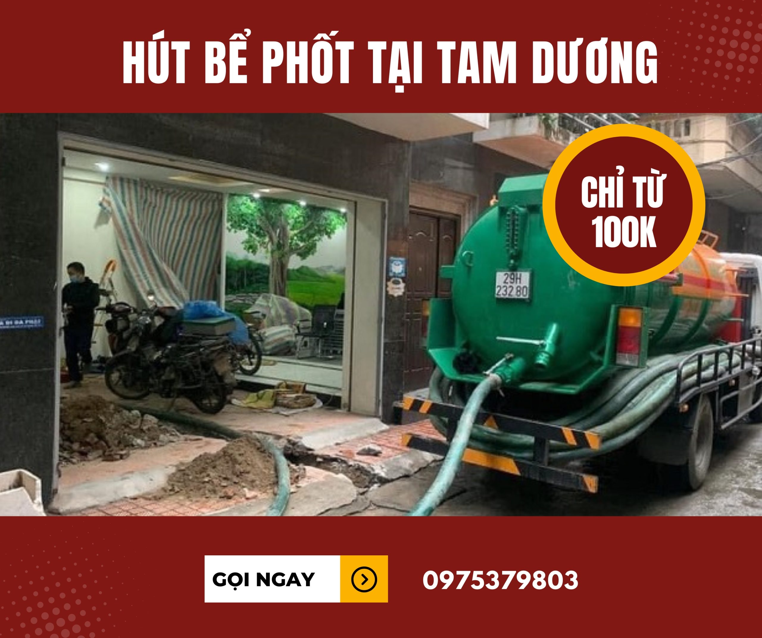 Hút bể phốt tại Tam Dương