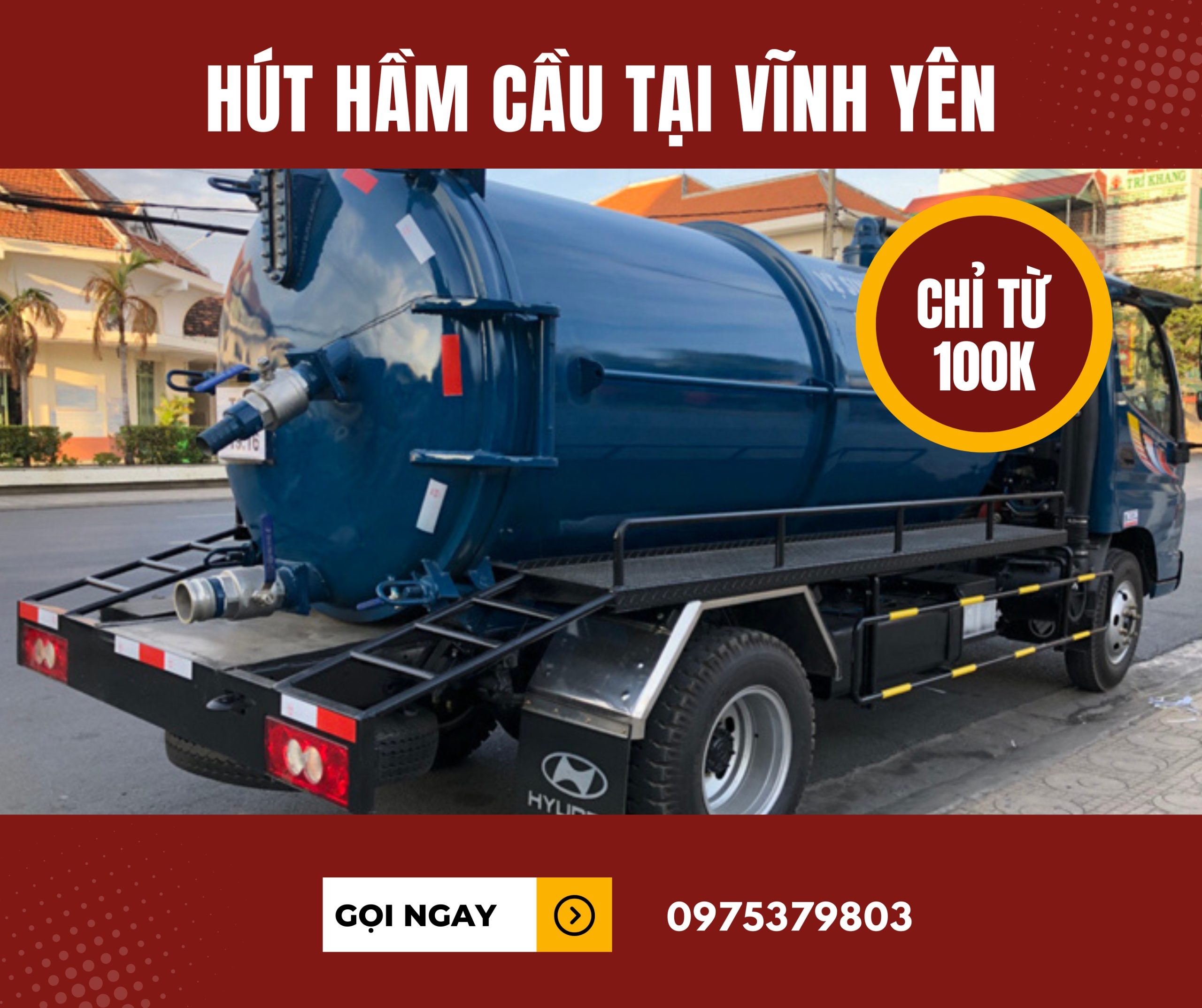 Hút hầm cầu tại Vĩnh Yên