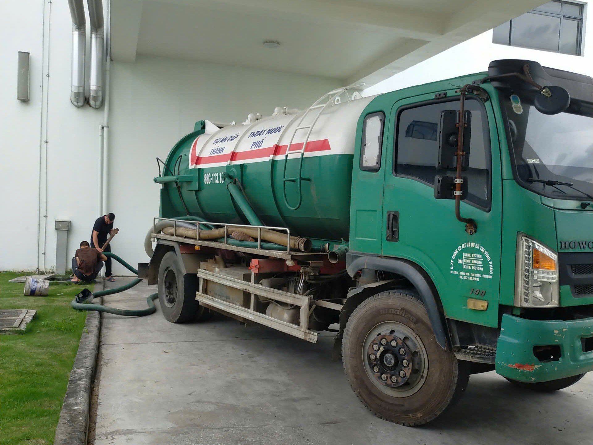 Xe hút bể phốt Vĩnh Phúc