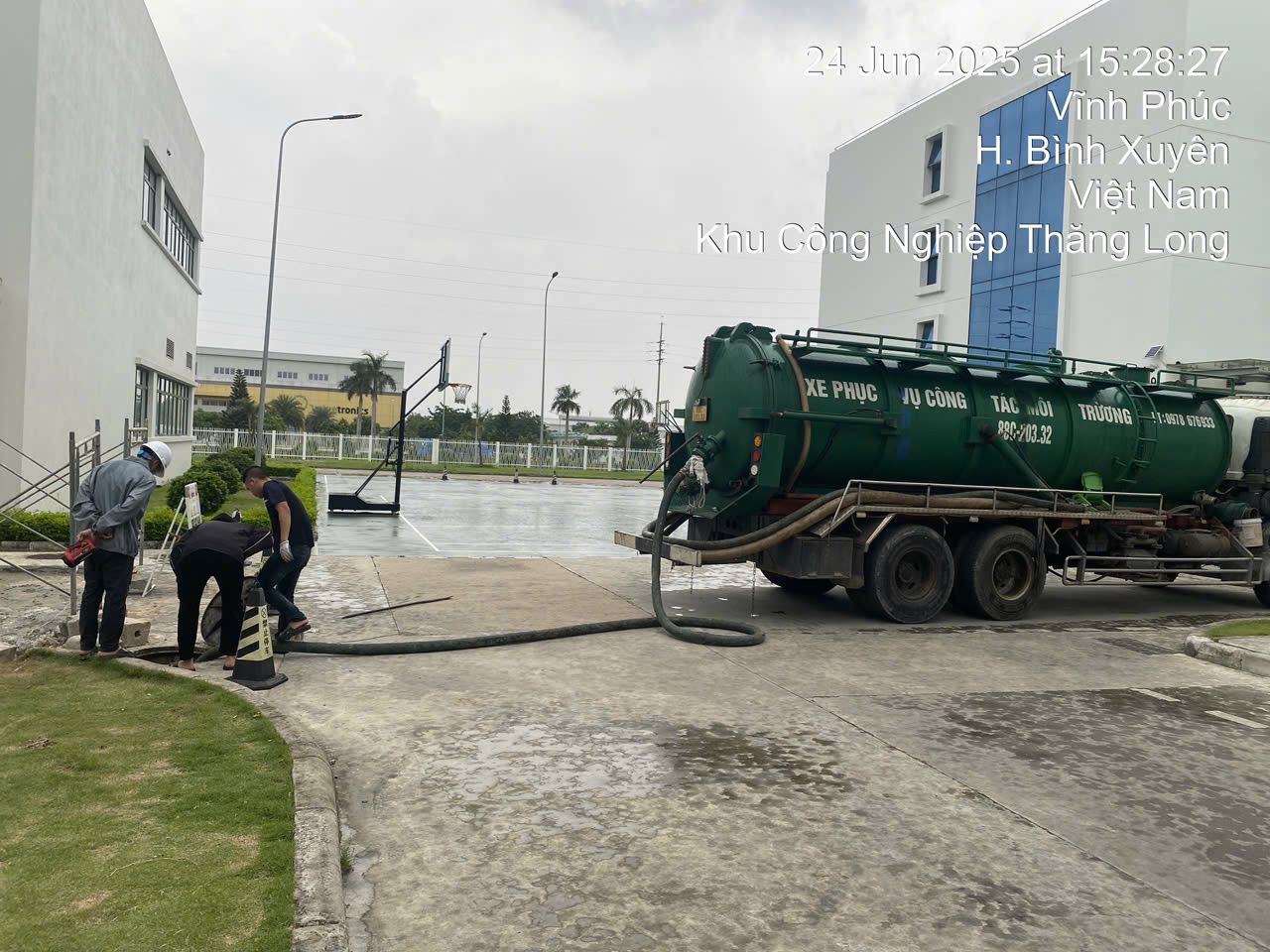 Quy trình hút hầm cầu Vĩnh Phúc