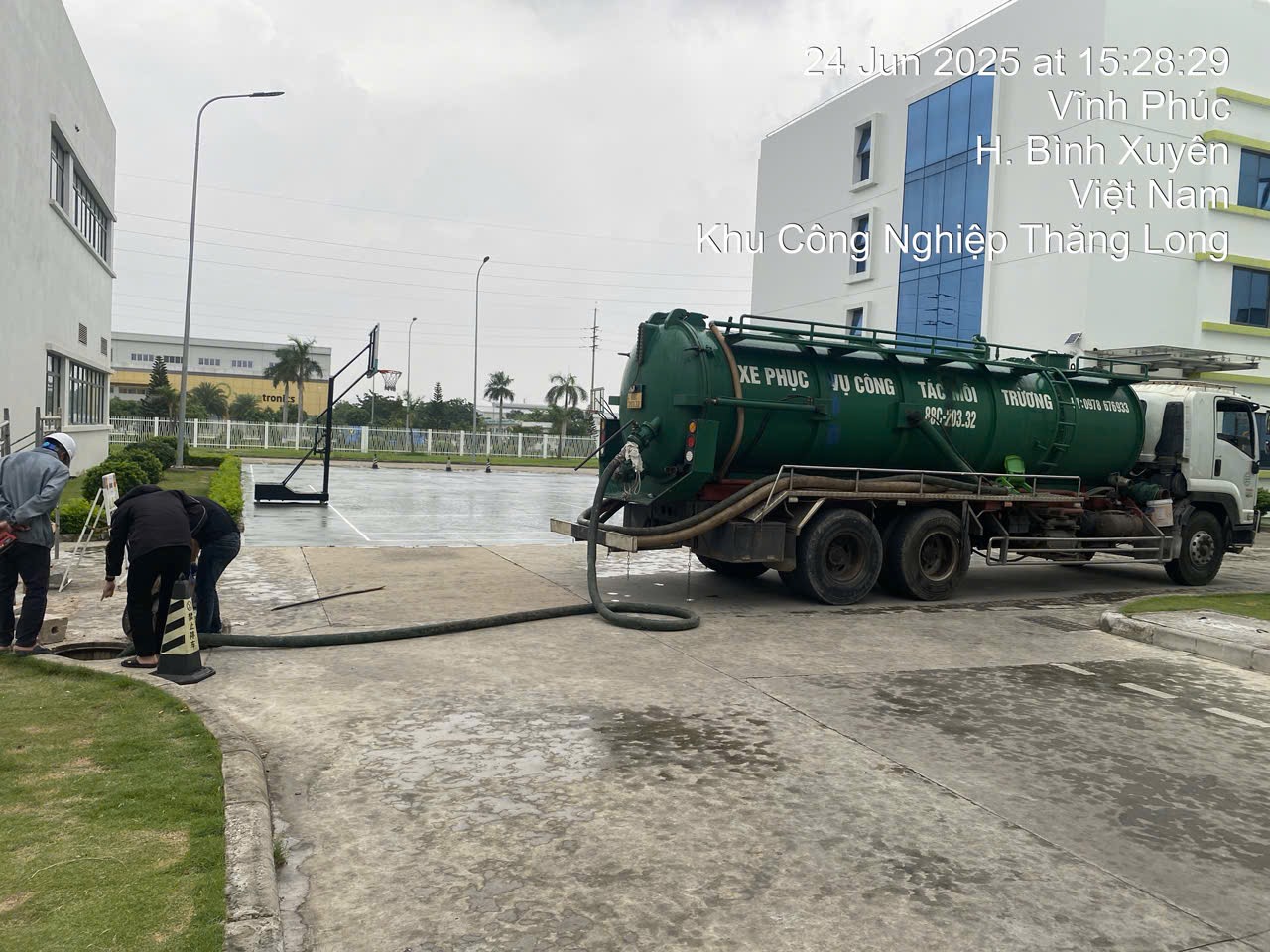 Quy trình hút hố ga Vĩnh Phúc