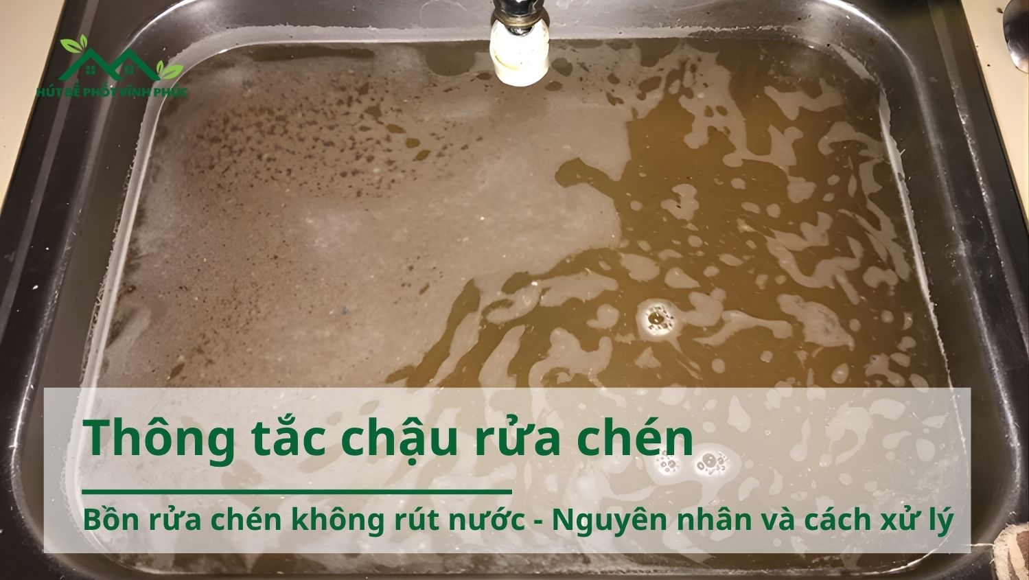 Bồn rửa chén không rút nước