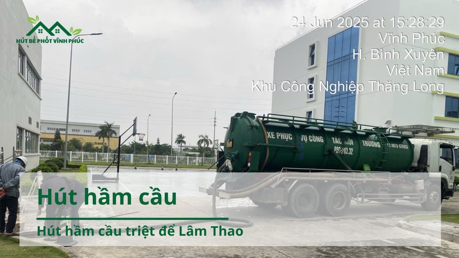 Hút hầm cầu triệt để Lâm Thao